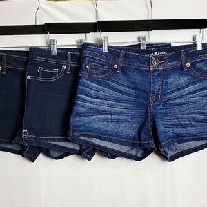 3 pairs of jean shorts..